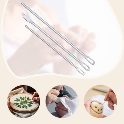 3 Pieces Rope Threader Sewing Accessories Metal Loop Turner DIY Rope Draw String
