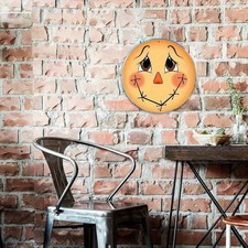 8" Vintage Restroom Aluminum Sign - Carved Wall Art