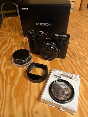 Fujifilm X100VI + extra Battery, Black Pro-Mist (1/8) Filter 'Rеаd dеѕсriрtiоn''