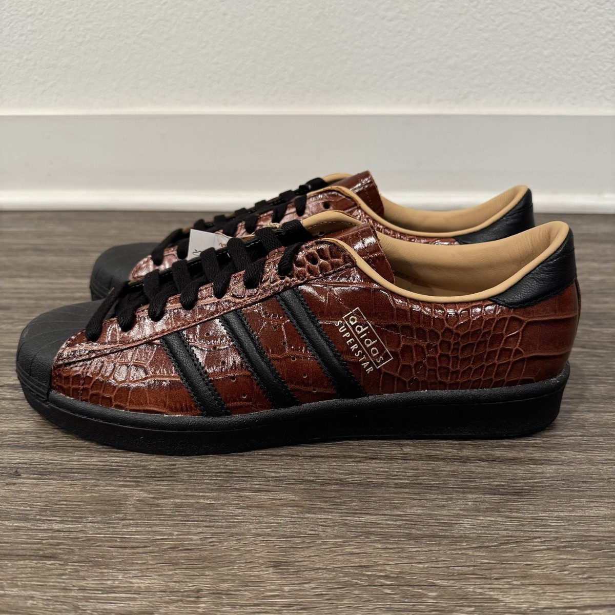 adidas Originals Superstar Vintage Croc Fox Brown JQ3258 2025 MENS