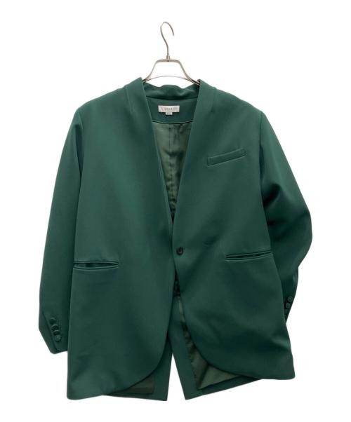 Ameri S Green Curved Collar Jacket Women’s Tailor… - image 1