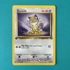 Pokémon TCG Meowth Jungle Card 1st Edition 1999 56/64 Raw