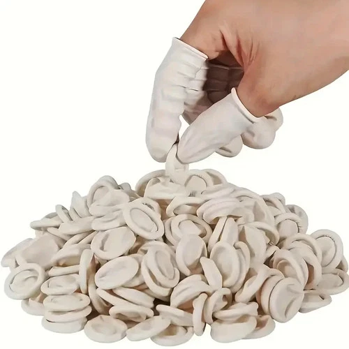 LATEX FINGER COTS NAIL PROTECTION MEDICAL RUBBER DRESSING WHITE GLOVES UK