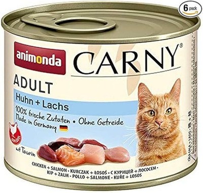 Animonda Carny Adult  Huhn & Lachs 6 x 200g Nassfutter für ausgewachsene Katzen