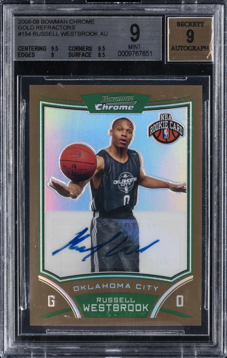 Bowman Russell Westbrook Basketball Rookie Sports Trading Cards