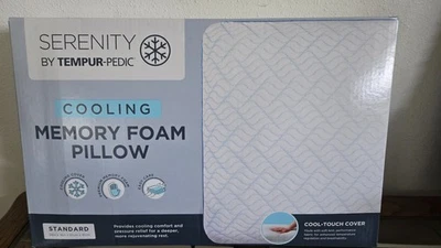 SERENITY BY TEMPUR-PEDIC COOLING MEMORY FOAM PILLOW Standard 24" x 16" NEW NIB