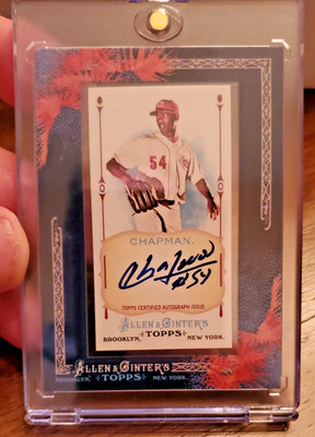 2011 Topps Allen & Ginter Aroldis Chapman Auto #AGAAC Rc Reds