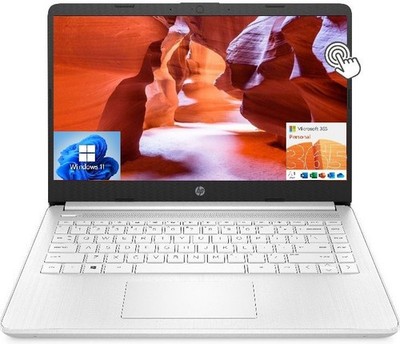 **NEW* HP 14'' Touch HD Laptop, AMD 2-Core CPU, 4GB RAM, 64GB eMMC, MS365, Win11