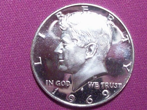 1969-S Proof 40% Silver Kennedy Half Dollar