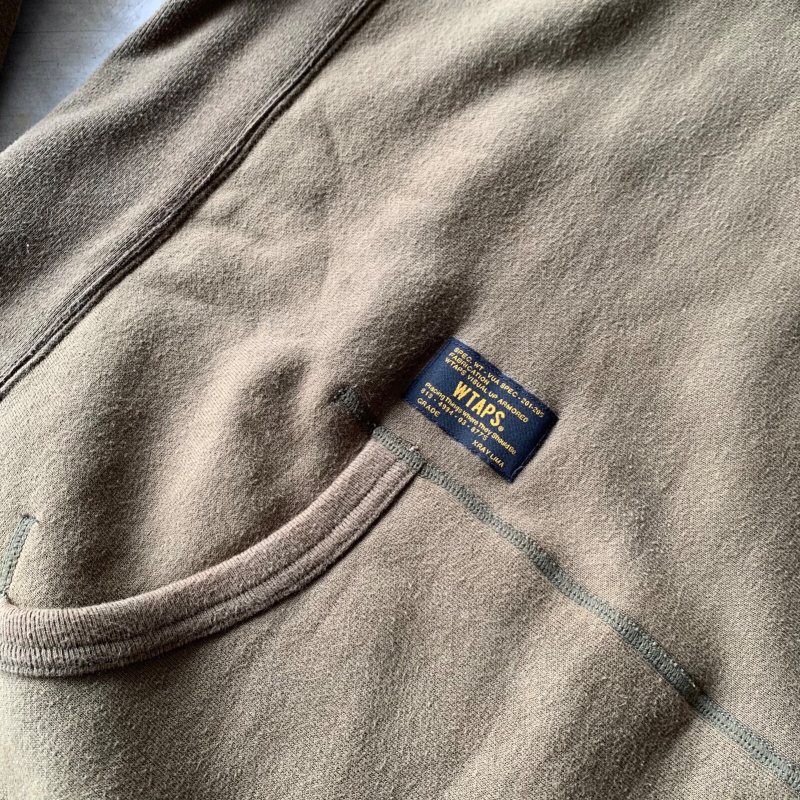 WTAPS VISUAL UPARMORED HOODY NAVY XLサイズ