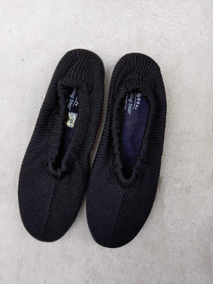 Spring Step Tender Womens  9 39 Black  Stretch Knit Slip-on Travel Shoes Comfort - Image 2 of 4