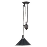 HäNgeleuchte Deckenlampe Pendelleuchte Stahl Bronze D 37 Cm Esszimmerlampe