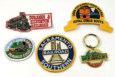 Verschiedene bestickte Eisenbahn Patches zum Aufnähen Grand Canyon RR Schlüsselanhänger