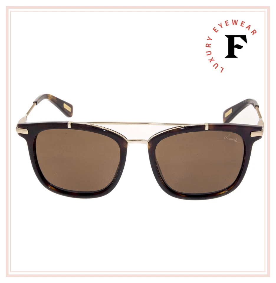 Gafas de sol polarizadas cuadradas Habana marrón primavera dorado Lanvin 671 SLN671M Foto 3 de 4