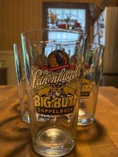 Leinenkugel's BIG BUTT Doppelbock Pint Beer Glass Set - Chippewa Falls Wisconsin