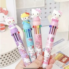 Sanrio Hello Kitty Multicolor Pen 10 Colors. New