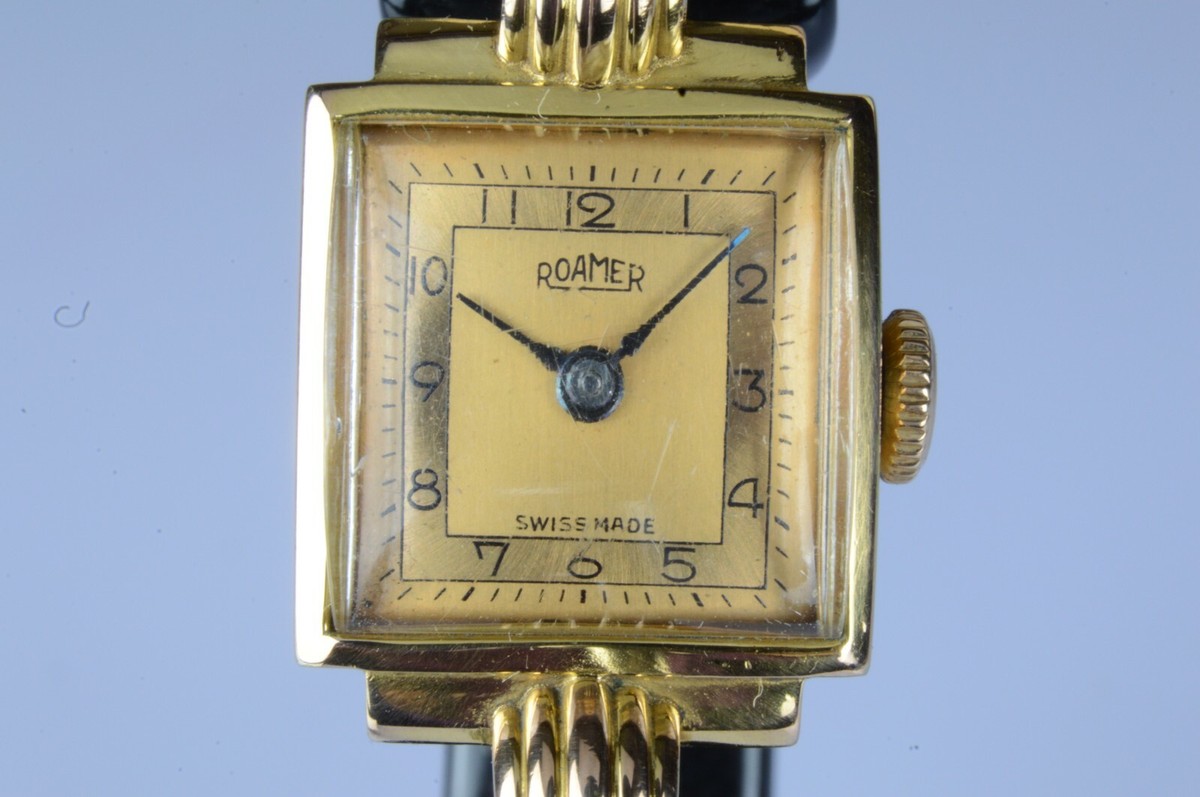 Roamer Lady Watch Decò Gold-Plated 