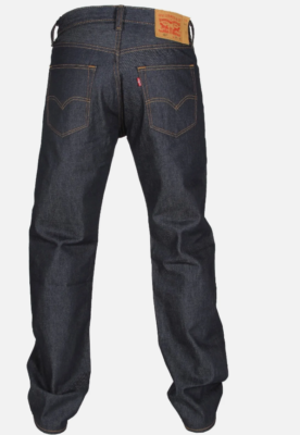 Levis 501 Shrink To Fit Button Fly Jeans Straight Leg Color Blue