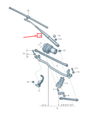 AUDI A3 Sportback 8P Bras d'essuie-glace avant gauche RHD 8P2955407A NOUVEAU