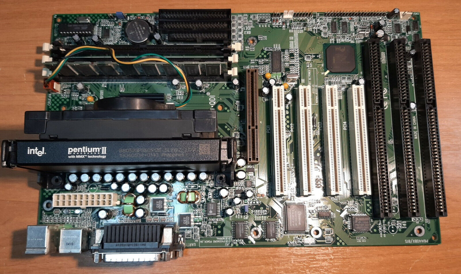 QDI P6I440BX/B1S + Pentium II 350MHz + 128MB Ram