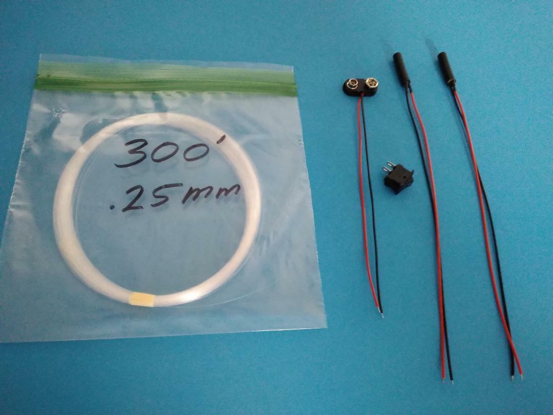 .25mm 300feet FIBER OPTIC scale model LIGHTING Kit SUPER Value + FREE Bonus!