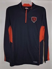 Chicago Bears Football Men's Majestic Cool Base Half Zip Sweatshirt Medium NWT