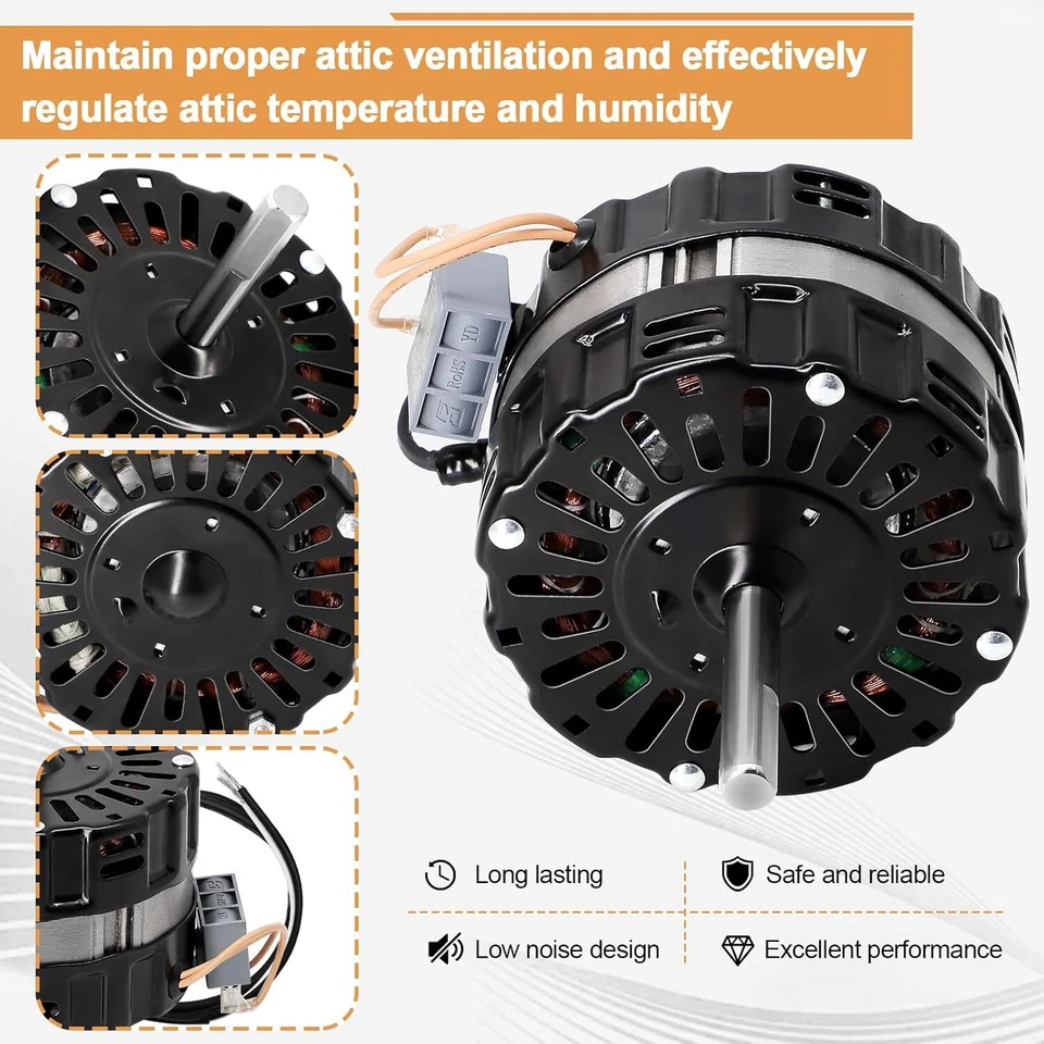Repuesto motor ventilador ático ventilación 35407 para 35407, F0812B3146, F0816B4732,4310655 Foto 4 de 4