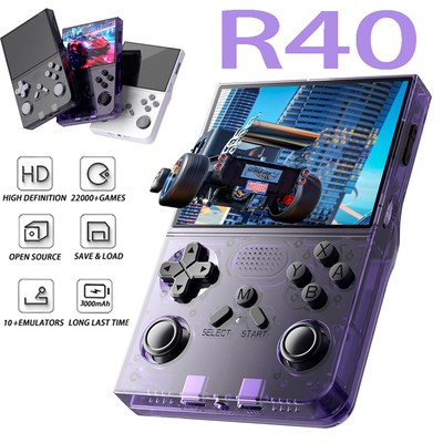 128GB R40,Retro Handheld Video Game Console,25000+ Retro Games Emulator 3.5 inch