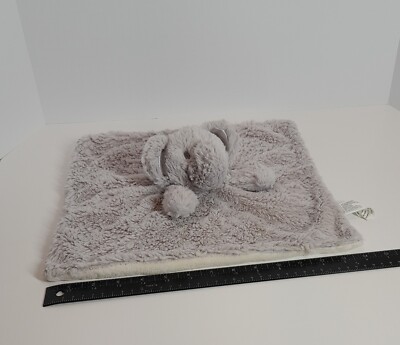 Kellytoy Elephant Lovey Security Blanket Gray Plush Baby Rattle Toy ...