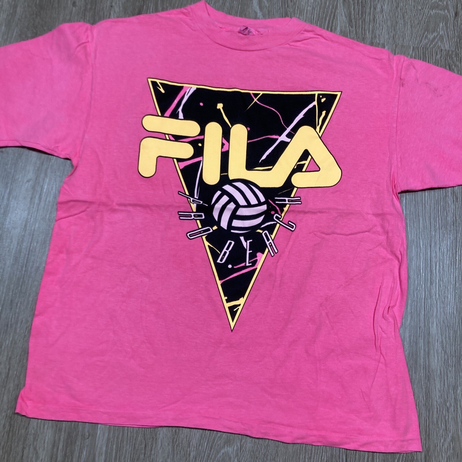 T shirt Fila Shirt XL 90s 00s Y2k Pro Beach Volley atletica sport abbigliamento attivo