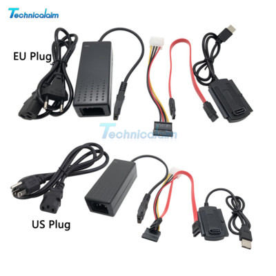 SATA/PATA/IDE to USB2.0 Converter Power Adapter Cable for 2.5/3.5Inch Hard Drive