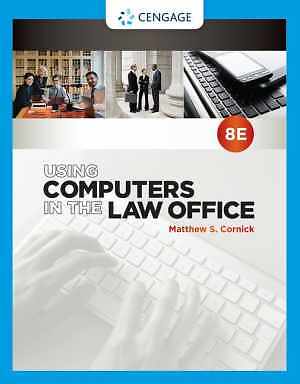 Using Computers in the Law - Paperback, by Cornick Matthew S. - Acceptable n