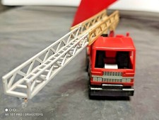 VINTAGE FIRETRUCK BISON FRICTION TIN PLASTIC TOY GERMANY DDR GDR 1970 SOVIET ERA