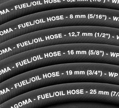 COSTWISE 5m Rubber Reinforced Fuel Hose Pipe for Engine Oil Unleaded Fuel Injection UK