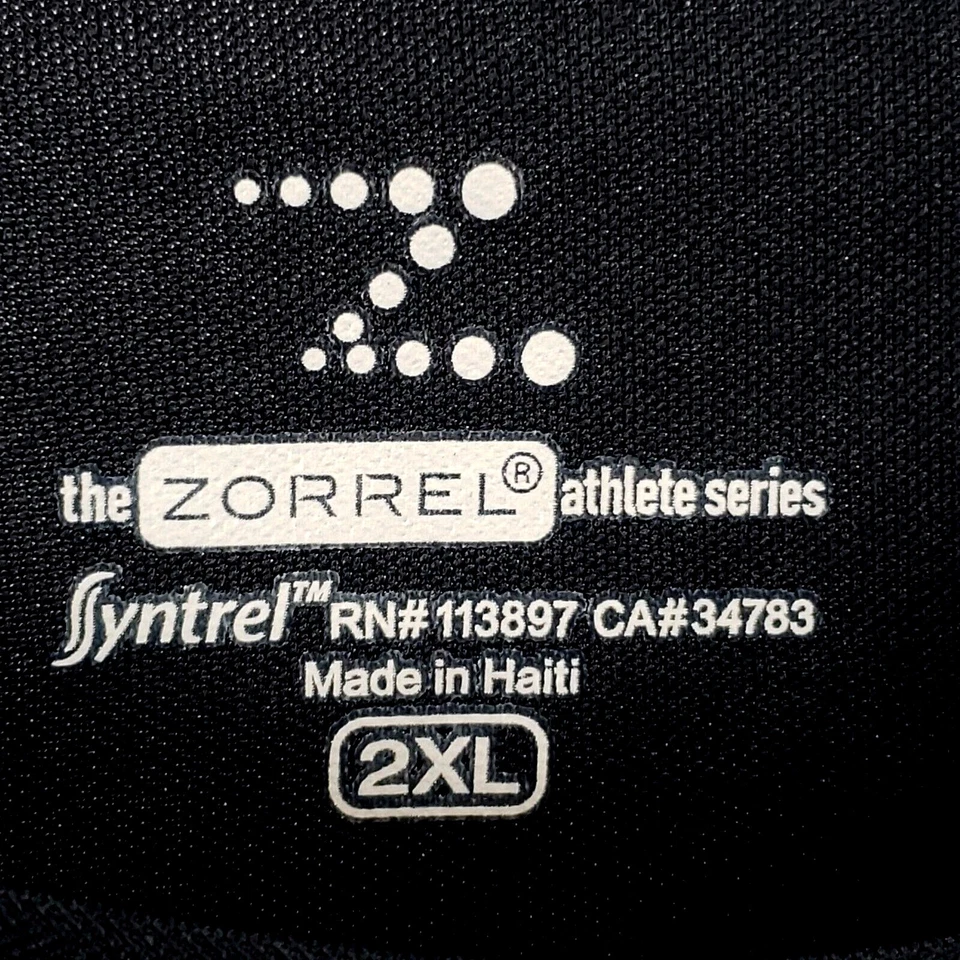 The Zorrel Men's Activewear Syntrel Shirt Size 2XL L/S Crew Athlete Series Black - Image 4 of 4