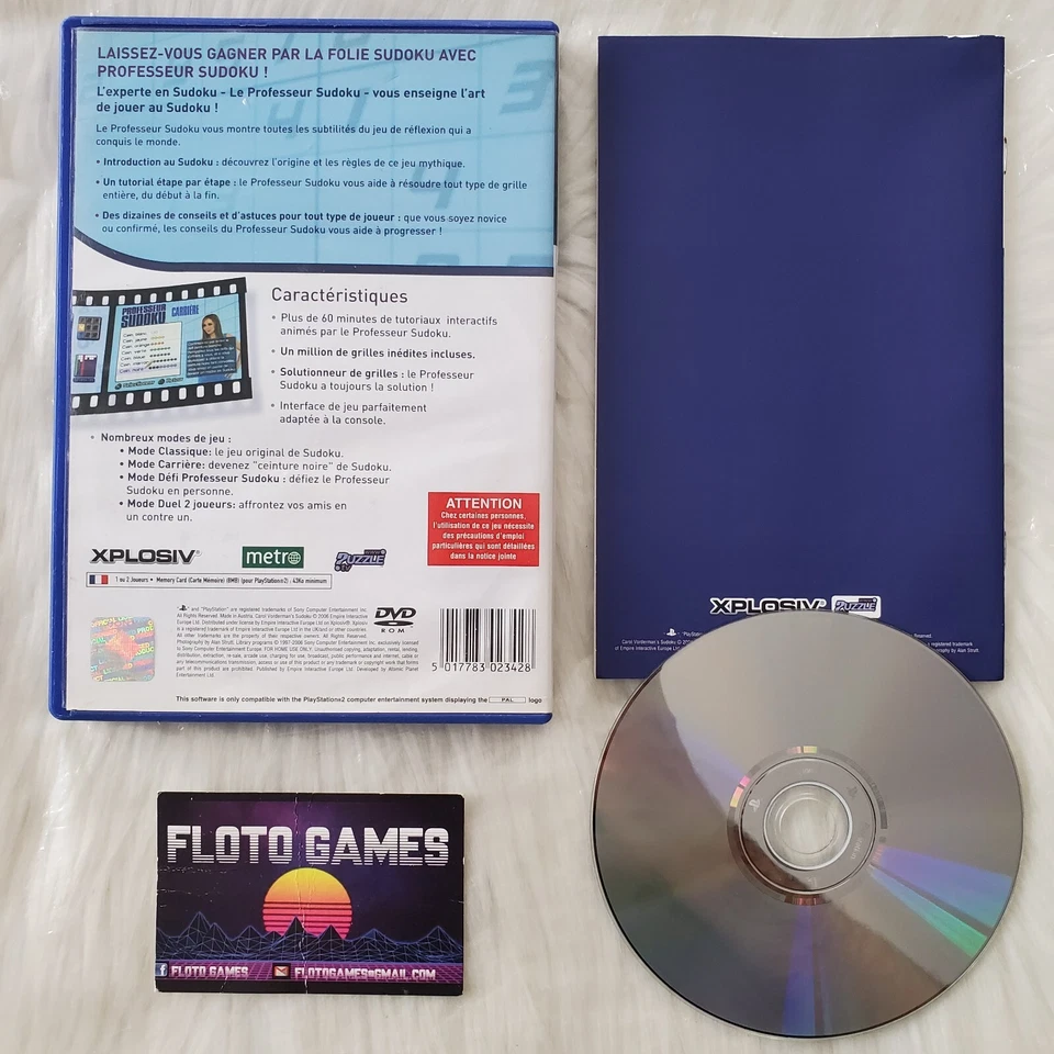 Jeu Playstation 2 - Professeur Sudoku - PS2, photo 2 sur 2