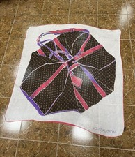 Louis Vuitton Monogram Silk Scarf Shawl Wrap Luxury Rare