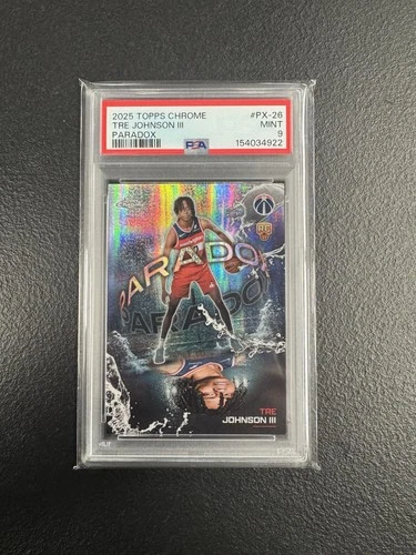 2025 Topps Chrome Tre Johnson III Base (PSA 9)