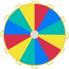 Parachute for Kids with 12 Handles Multi-Purpose Waterproof 10 ft Play Parach...