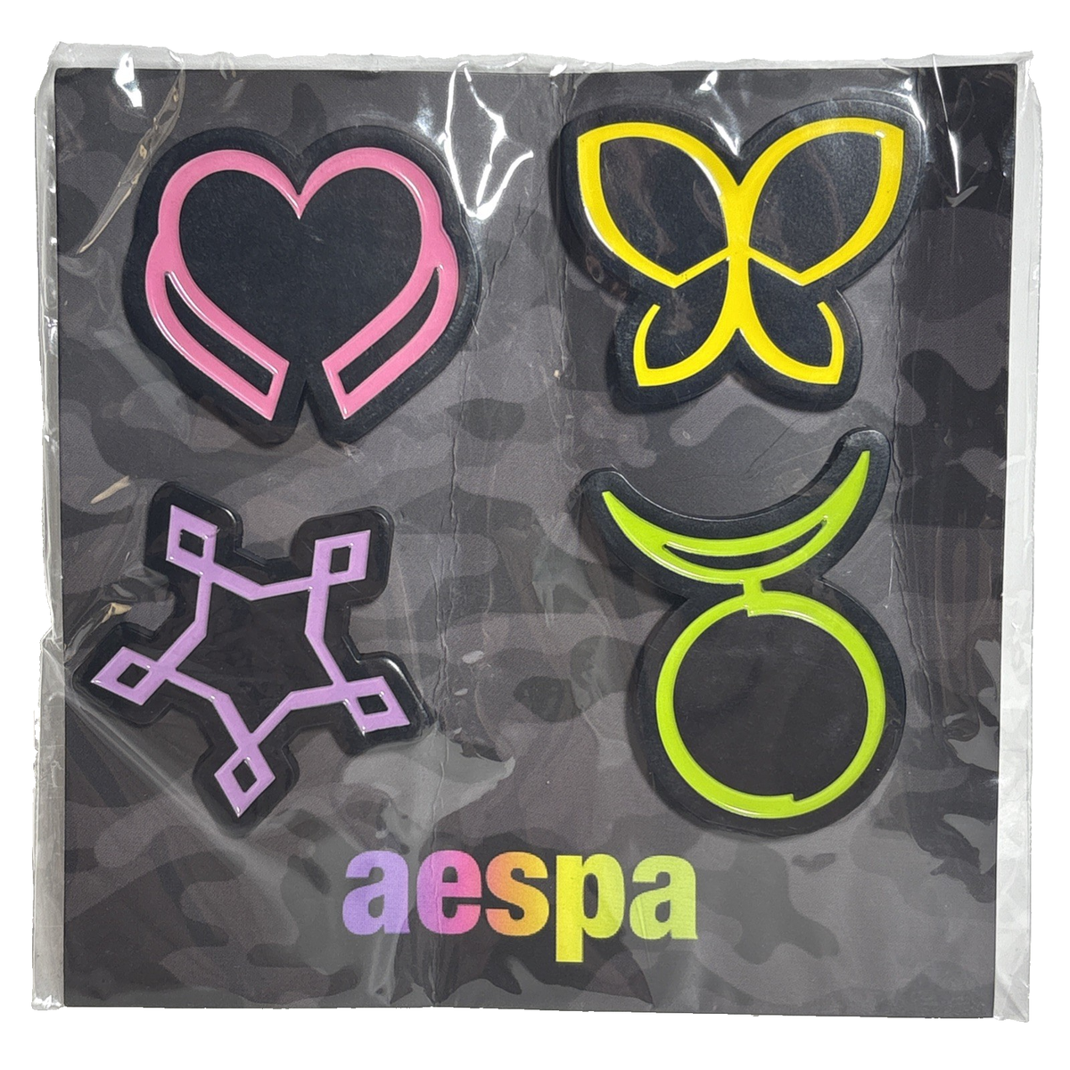 2023 aespa 1st Concert SYNK HYPER LINE Enamel Pin Set of 4 K-Pop