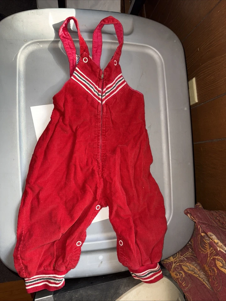 Chaqueta Ricky Vintage Años 50 60 Sno-Kwiki Niños Pana Roja + Conjunto General Burbuja Foto 3 de 4