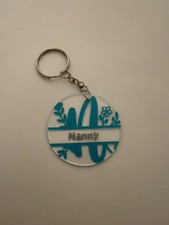 personalised keyrings made with vinyl 