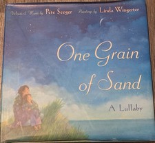 RARE 1st HB DJ Ed. One Grain of Sand: A Lullaby By Pete Seeger Book 1957 GOOD