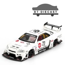 MINI GT LBWK NISSAN LB-ER34 SUPER SILHOUETTE ATHLETE/COLLET 1/64 WHITE MGT01059