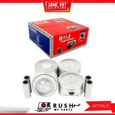 01-05 Std. Size Compl. Piston Set For Honda Civic 1.7l L4 Sohc 16v Dnj P220