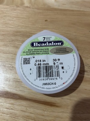 Beadalon Stainless Steel 7-Strand Bead Stringing Wire 0.38mm, 30ft