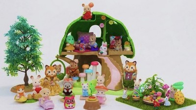 Sylvanian Families NEU Kinderzimmer Baumhaus Secret Forest Babys komplett Ostern