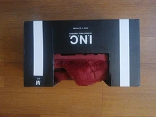 $40 INC International Concepts Men's Red Faux-Fur Slipper Shoes Size 10-11/L