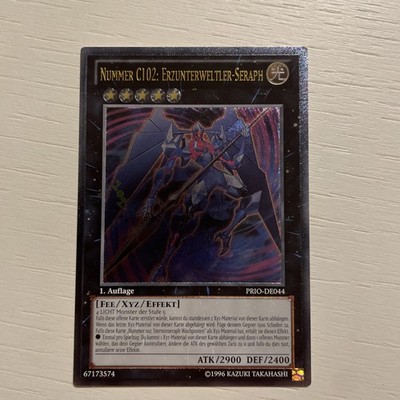 Yugioh NUMMER C102: ERZUNTERWELTLER-SERAPH , prio-de044 Ultimate Rare deutsch EX