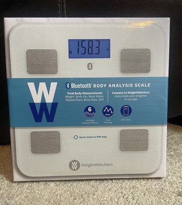 Weight Watchers WW4522F Bluetooth Body Fat Scale LCD, BMI, Muscle, Bone, 400lb